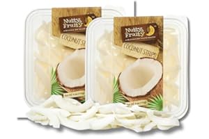 Nutty & Fruity - Pack of 2 - Coconut Strips - 6 oz. Containers By Lyza's Sweets & Treats