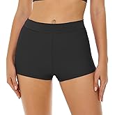 Bellecarrie Women's Swim Shorts High Waisted Bathing Suit Bottoms Tummy Control Swim Boyshorts Full Coverage Boardshort