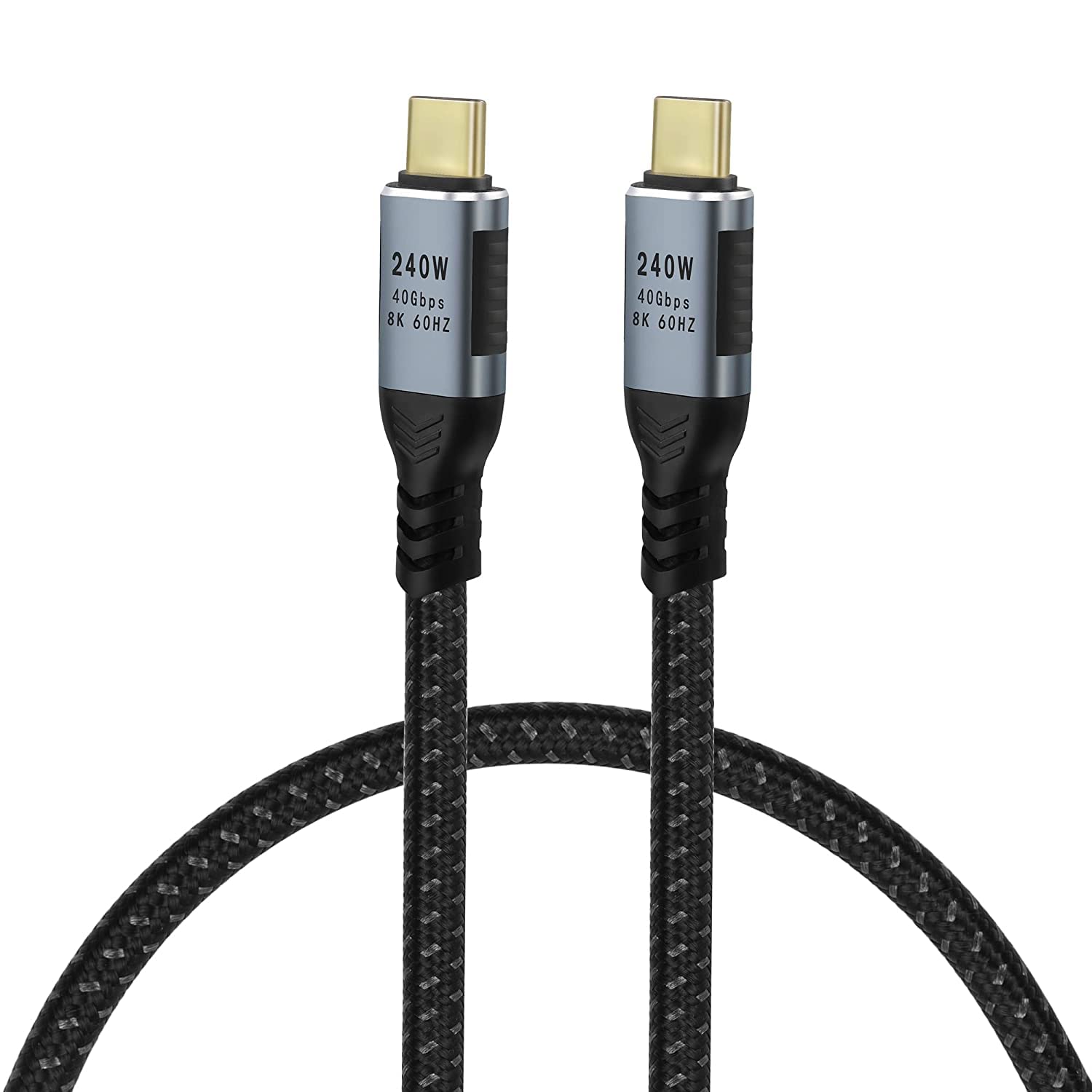 GELRHONR Short USB C Cable 240w,USB 4 240w 40Gbps USB C Cable for Thunderbolt 3 Support 8K@60Hz 4K@120Hz Video,Compatiable with Tablet,Laptop,VR Link,Hub (0.5M)