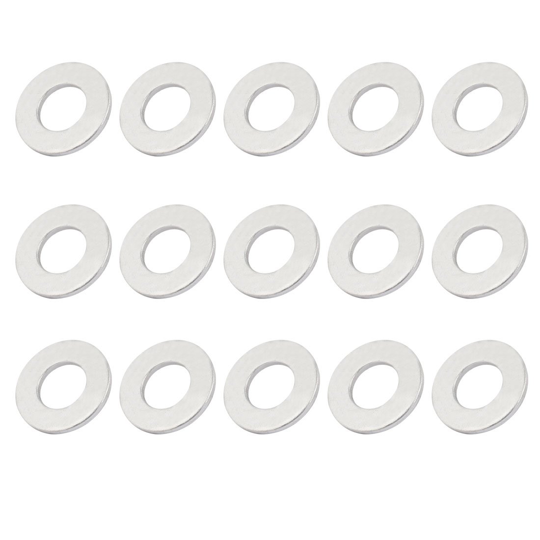 Sourcingmap 12mmx24mmx2mm Engine Oil Drain Plug Crush Gasket Aluminum Washer Seals 15pcs
