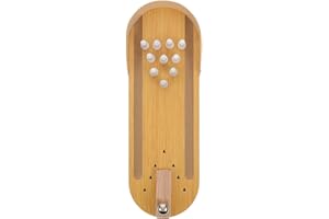 Beaupretty Wooden Parrot Bowling for Bird Training and Entertainment Natural Wood Chewable Plaything for