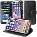 iPhone X Case, K-Moze iPhone X Wallet Case [4 Card Slots ] [Wrist Strap] [Stand Feature] PU Leather Flip Wallet Case Cover for iPhone X - Black