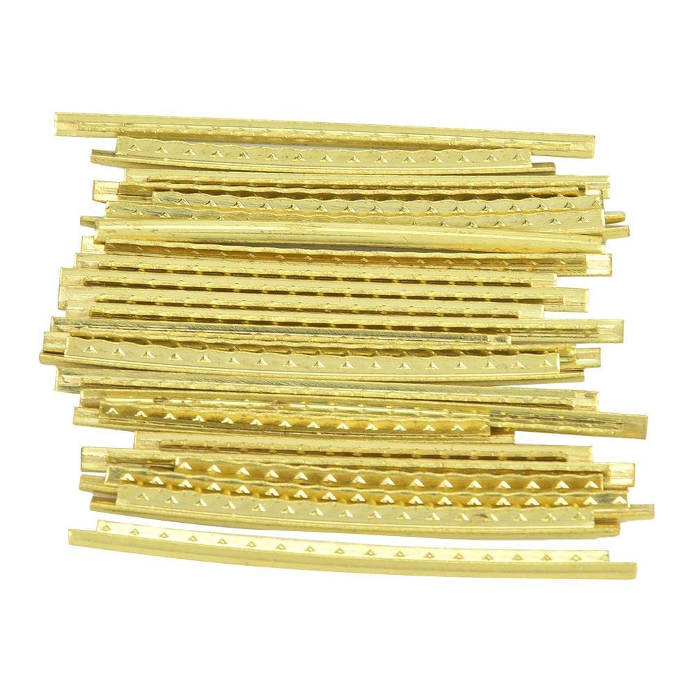 Bnineteenteam 24pcs/set Electric Guitar Fret Wire, Brass, 2.7mm Width, Replacement Part for Electric Guitar and Bass