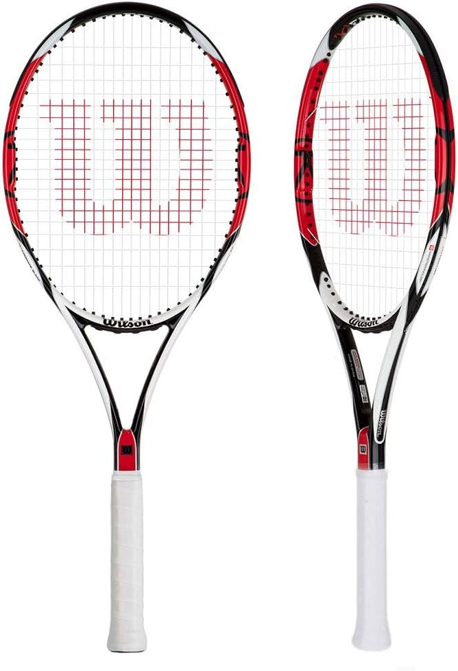 Amazon Com Wilson K Six One 95 18x String Pattern Tennis Racquet Strung Tennis Rackets Sports Outdoors