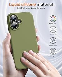 OuXul Designed for iPhone 16 Case,Shockproof Liquid