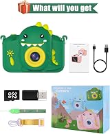Hangrui Kids Camera 20MP Dual Lens 2.0'' IPS Screen 1080P 32GB Green view 8