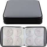 TIMCORR 160 Capacity DVD CD Storage Case Gray Binder Car Organizer view 4