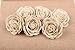 6 Pack Hessian Burlap Rose Flowers for Wedding Party Decoration (6cm)