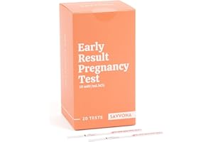 Savvona - Early Detection Pregnancy Test Strips - Individually Wrapped & Sensitive 10 MIU/mL hCG Strips - Over 99% Accurate -