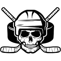 【HOCKEY】 DECAL TEE WHITE Amazon.com: Hockey Stickers - 2 Pack - Waterproof Vinyl for