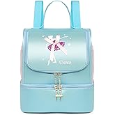 Ballet Dance Backpack with Separate Shoe Compartment,Cute Ballet Dance Backpack Tutu Dress Dance Bag (Blue)