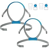 Anzorhal 2 Packs Replacement Headgear for AirFit F40 with Clips-M, Headgear Strap for Airfit F40-Adjustable Better Seal, Standard Medium Size