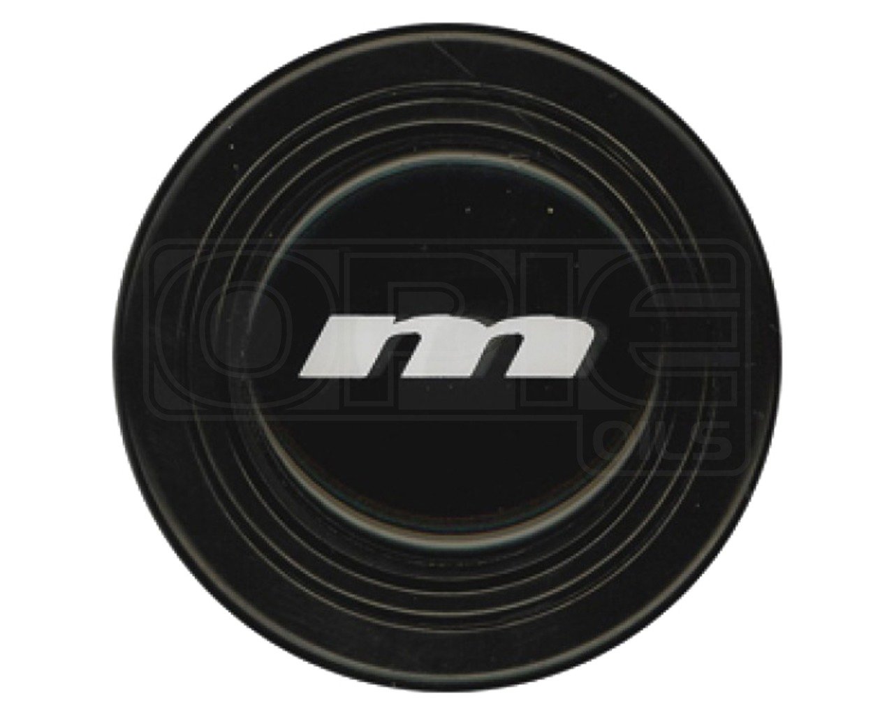 Mountney HPB Horn Push M Logo, Black/White
