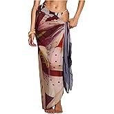 SHENHE Women's Sarong Bathing Suit Cover Up Long Pareo Beach Wrap Skirt Beach Coverups