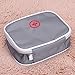 Whitelotous Portable Small Medical Bag Travel Organizer (Gray)