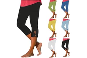 jxsoyen Yoga Capri Leggings for Women Tummy Control High Waisted Leggings for Women Hallow Out Yoga Pants Workout Leggings