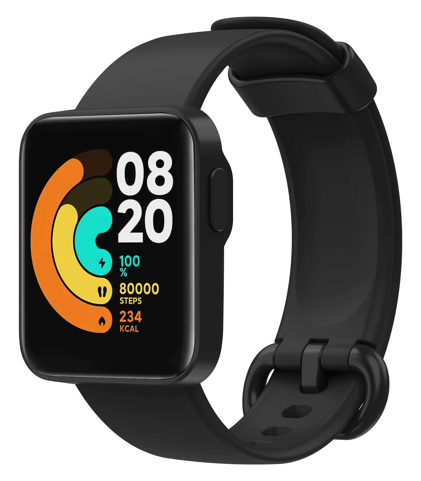 MoKo Strap Compatible with Xiaomi Mi Watch Lite/Redmi Watch, Soft Silicone Replacement Sport Band Wristband - Black