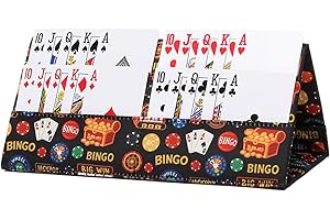 HACHMAS Card Holder for Canasta, Poker, Bridge & Casino Games - Bingo Pull Tabs & Gambling Tickets Organizer - Fun Card Game Player Gifts for Adults