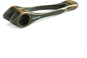 Heritage Musical Spoons Percussion Instrument, Handmade Canadian Maplewood, Natural Wood Folk Sound, Great Gift for All Ages With Any Music Experience, Large, Green