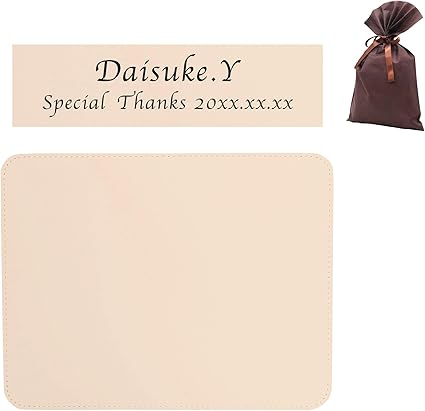 Amazon きざむ 名入れ 姫路レザー マウスパッド 革製 ギフト 贈り物 アイボリー きざむ マウスパッド 通販