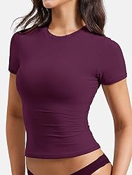 YEOREO Women T Shirt Double Lined Fitted Sweeney