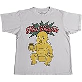 New Heights with Jason & Travis Kelce Lombaby Graphic T-Shirt, Vintage Mascot Illustration, Unisex Short Sleeve Tee, White