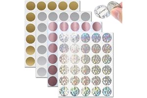 Scratch Off Stickers, 120PCS Round Scratch Off Labels 1Inch Circular Self-Adhesive Card Peel and Stick DIY Scratch Off Sticke