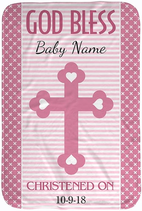baby blanket with name and birthdate
