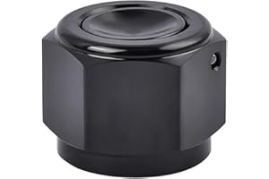 EVIL ENERGY 8AN Flare Cap Block off Fitting Plug Black