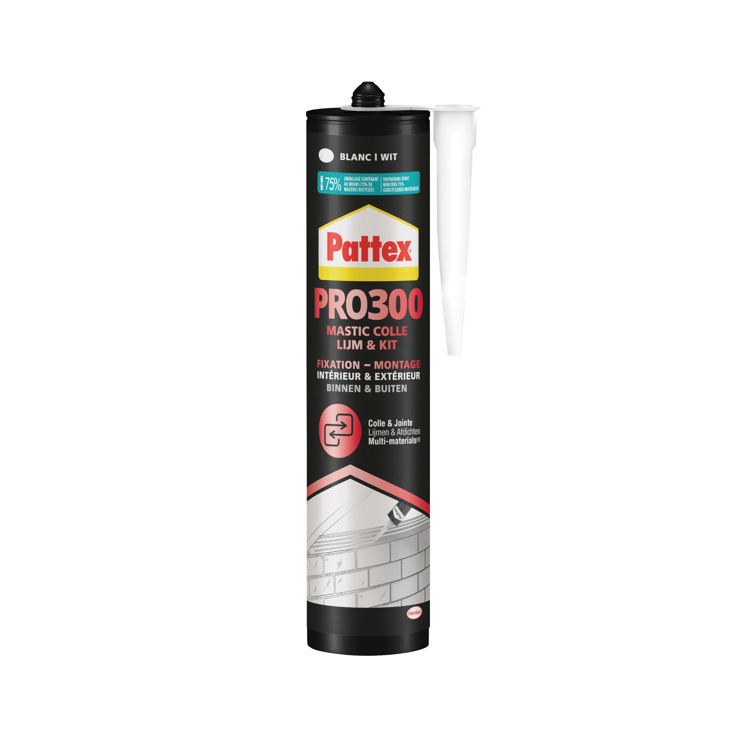 Pattex 1506659 "Pl 300" Mounting Glue, White, 300 ml
