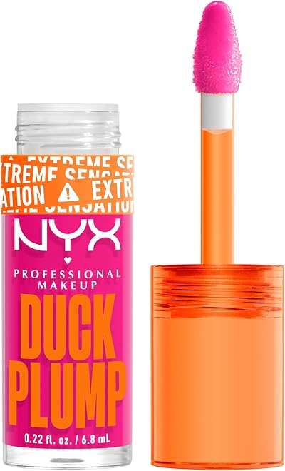 NYX Lip Plumping Gloss Duck Plump Bubblegum Bae Intense Colour Vegan