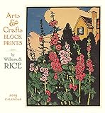 Arts & Crafts Block Prints: W. S. Rice 2019 Wall Calendar by 