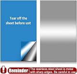 TSKDKIT 304 Stainless Steel Sheet 30 x 15 cm 0.5 mm (2 PCS) Backing Panels view 7