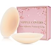 GIZU Not Sticky Medical-Grade Silicone Nipple Covers, Natural Grippy Fit Body, Reusable Seamless No-Show Pasties