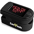 Zacurate Pro Series 500DL Fingertip Pulse Oximeter Blood Oxygen Saturation Monitor with Silicon Cover, Batteries and Lanyard 