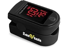 Zacurate Pro Series 500DL Fingertip Pulse Oximeter Blood Oxygen Saturation Monitor with Silicon Cover, Batteries and Lanyard 