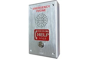LeCall Emergency Dialer Phone/Elevator Phone with Voice Announcement, ADA Compliant, Auto-Dial 911 and Programmable, TEP331