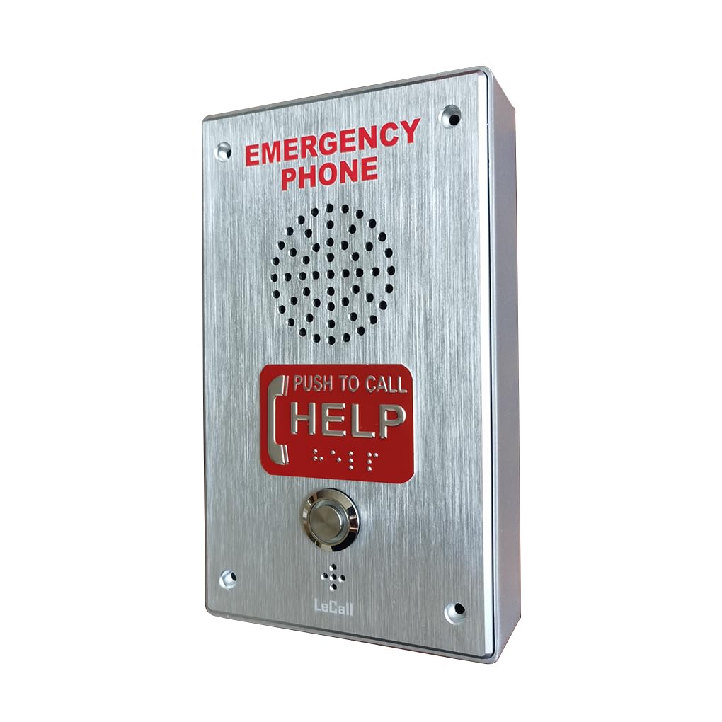 Photo 1 of LeCall Emergency Dialer Phone/Elevator Phone with Voice Announcement, ADA Compliant, Auto-Dial 911 and Programmable, TEP331