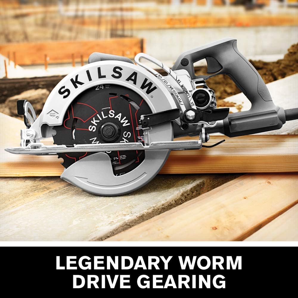 SKILSAW SPT77W-01 15-Amp 7-1/4-Inch Aluminum Worm Drive Circular Saw - - 