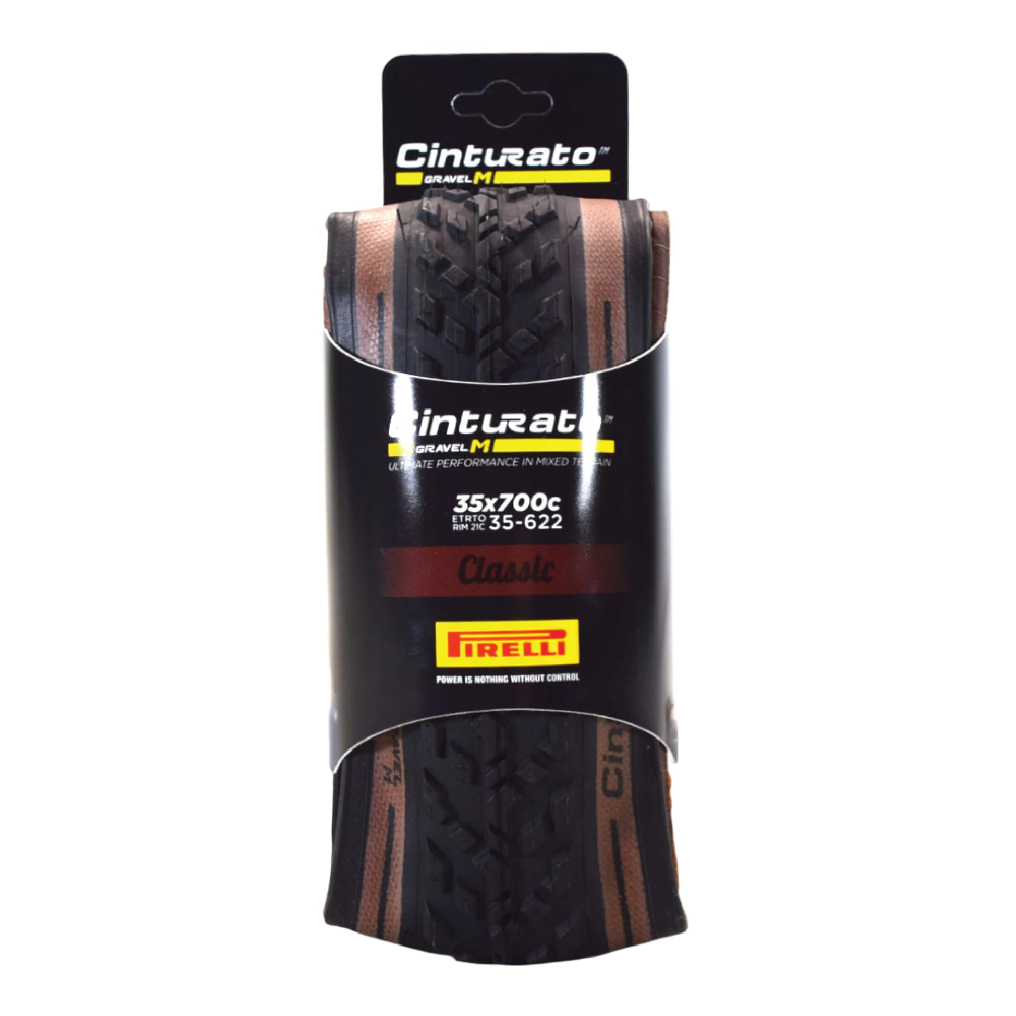Pirelli Cinturato Gravel M Bike Tyre, Size 35-622, Classic Tan Wall — image 1