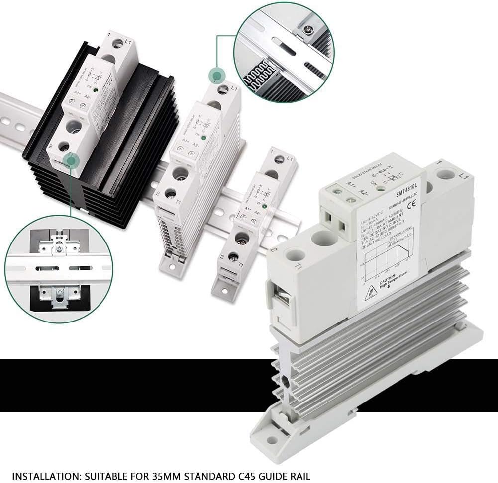 Solid State Relay Single Phase SMT4810L/SMT4825L DC Control AC Ultra ...