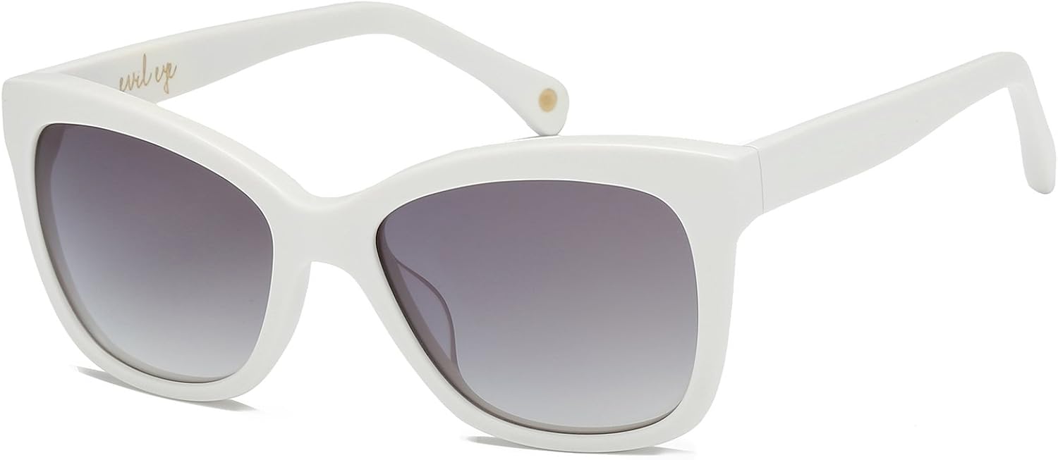 white frame designer sunglasses