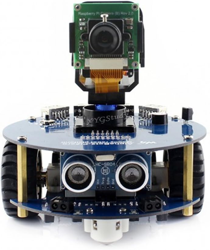 New AlphaBot2 Building Robot with Raspberry Pi Zero W and Camera Ultrasonic Sensor IR Remote Controller -Complete Starter Kit @XYGStudy