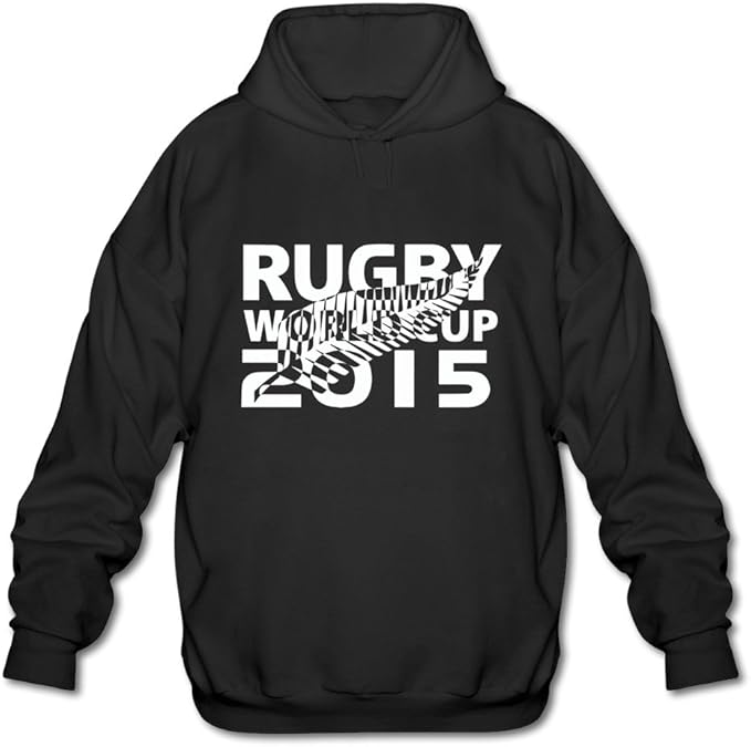 Rugby World Cup 2015 New Zealand All Blacks Hoodied Sweatshirt Black