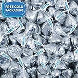 Bulk Chocolate Silver Foil HERSHEY'S KISSES Candies (5 lb)
