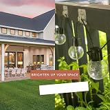AFFAVON 100Pack Outdoor Light Hooks with Adhesive Strips Waterproof UV view 5