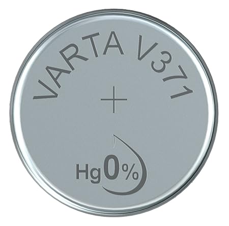 Varta 14501371 silberoxid Knopfzelle (V371 1er Pack) silber