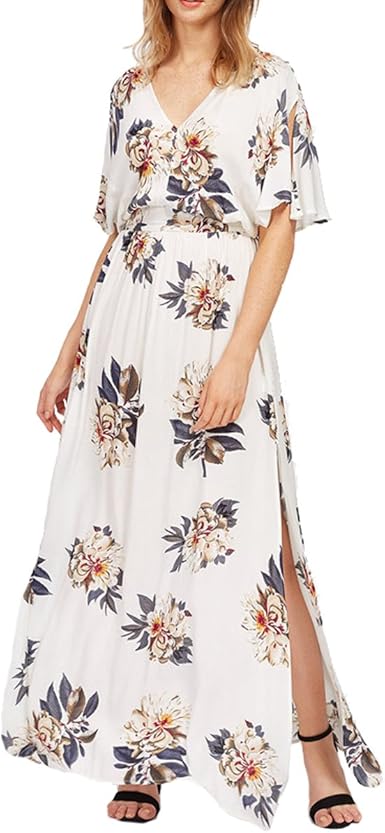 flutter sleeve summer dress