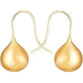 YYWANGART 14K Gold Plated Hoop Earrings for Women - Lightweight Big Hoops Drop Dangle Earrings - Hypoallergenic