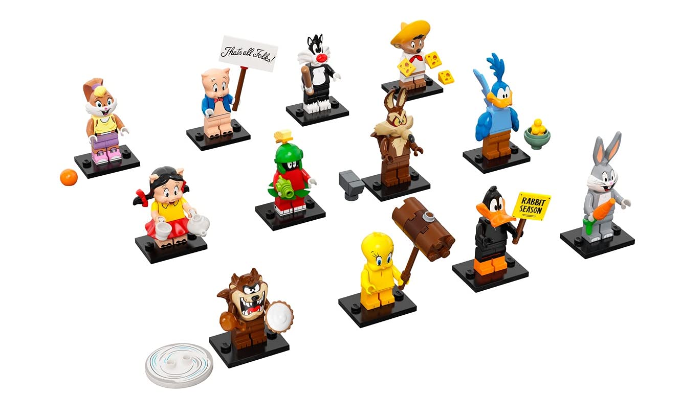 LEGO 71030 Minifigures Looney Tunes Set, 1 Bag of 12 to Collect, Limited Edition Collection